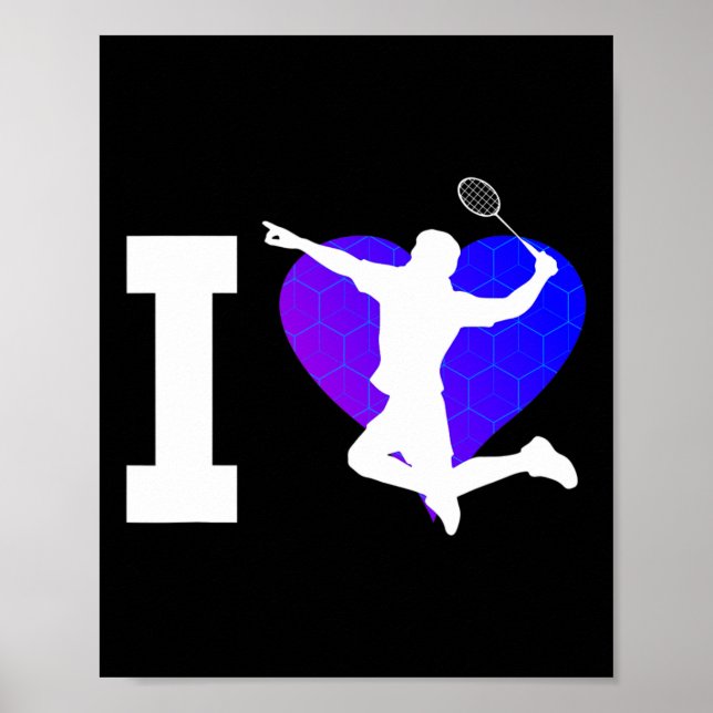 Poster Shuttle Jogador Dminton Masculino (Frente)