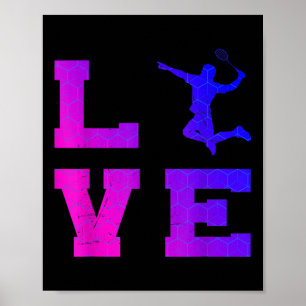 Poster Shuttle Squash Womens Badminton Mens