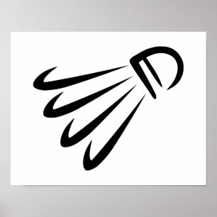 Póster Shuttlecock do Badminton