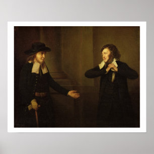 Póster Shylock e Tubal do ato III, cena ii 'do M