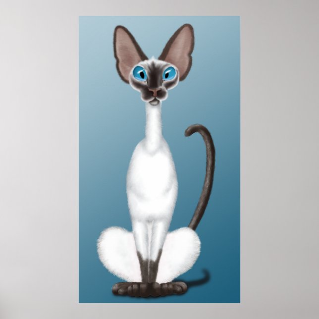 Póster Siamese Cat (Frente)