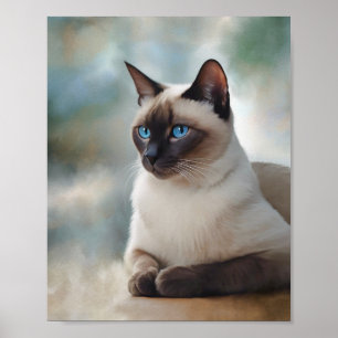 Poster Siamese Cat 749 Arte digital