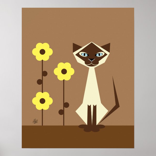 Poster Siamese Cat Lover (Frente)