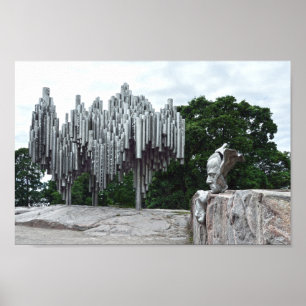 Poster Sibelius Monument, Helsínquia, Finlândia