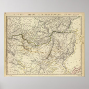 Poster Sibéria, chinês Tartary