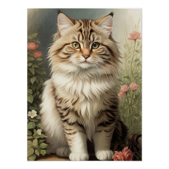 Póster Siberian Cat (Frente)