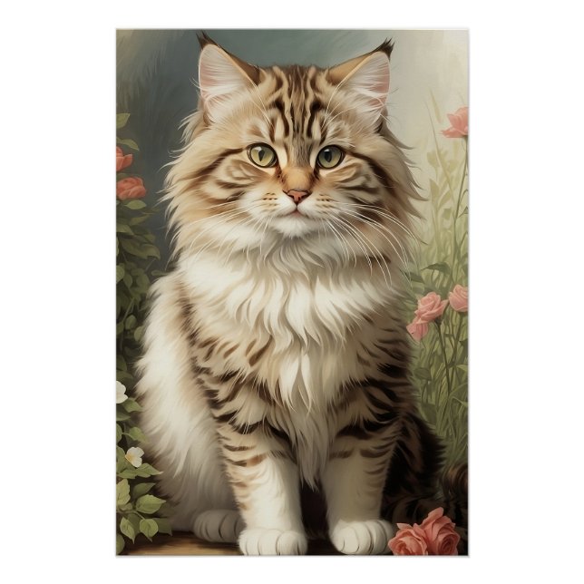 Póster Siberian Cat (Frente)