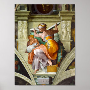 Poster Sibyl Líbia por Michelangelo