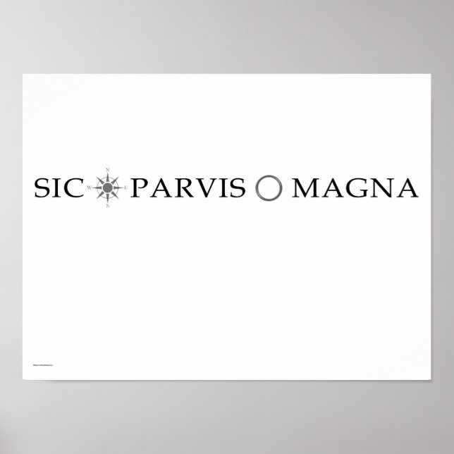 Poster Sic Parvis Magna (Across) (Frente)
