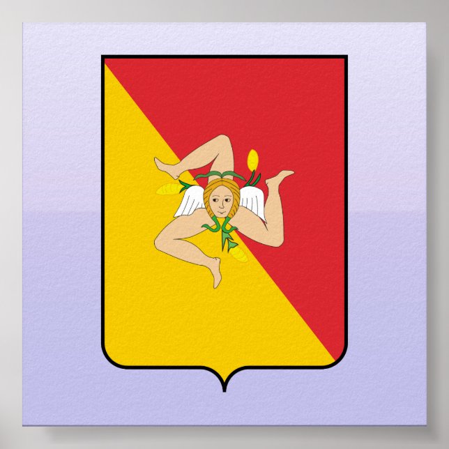 Poster Sicília, Itália (Frente)