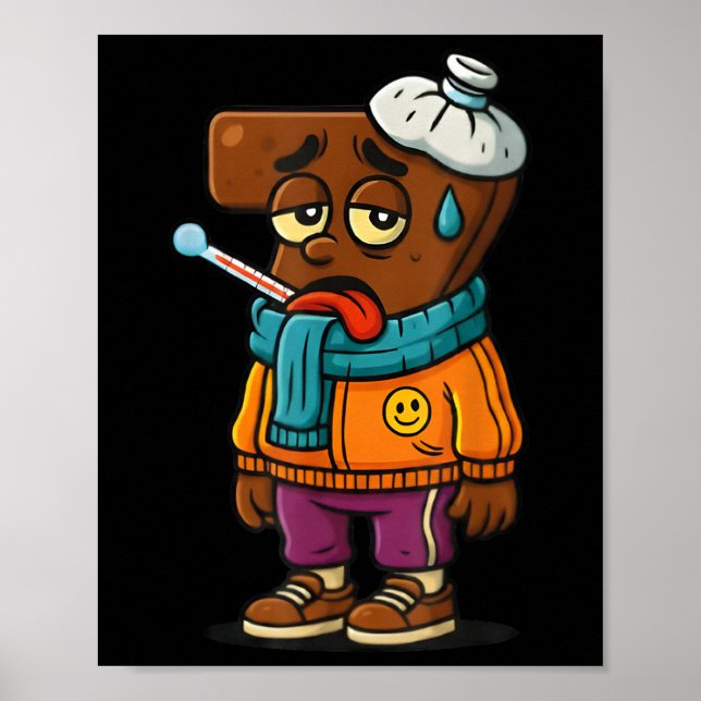 Poster Sick Seven Funny Teacher & Student Wordplay 67 Mem (Frente)