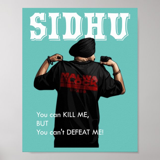 Poster Sidhu Moosewala Desi Merch Punjabi Pullover (Frente)