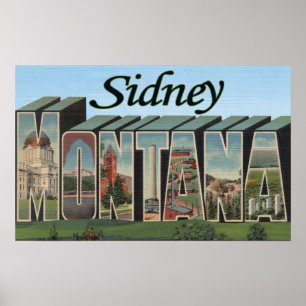 Poster Sidney, Montana