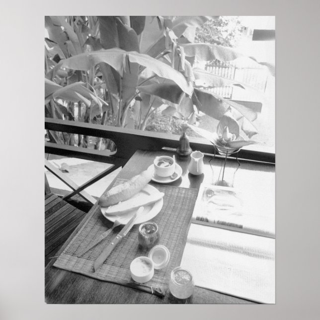 Poster Siem Reap Cambodja, Café da Manhã Continental (Frente)