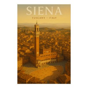 Póster Siena — Toscana Piazza del Campo