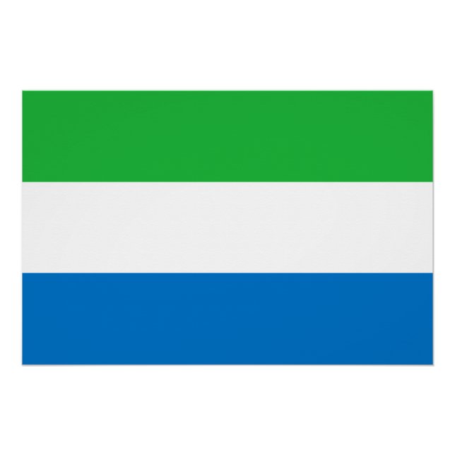 Póster Sierra Leone Flag (Frente)