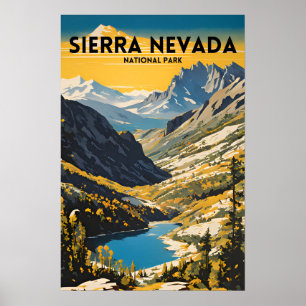 Poster Sierra Nevada National Park Tradicional Viagem PS
