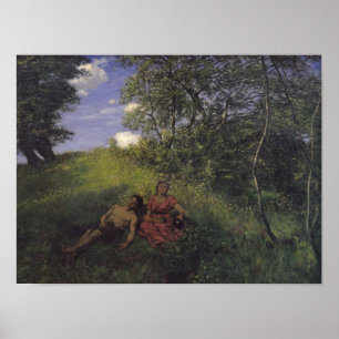 Poster Siesta, 1889