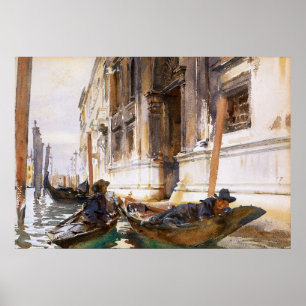Poster Siesta de Gondoliers por John Singer Sargent