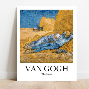 Poster Siesta de Vincent van Gogh