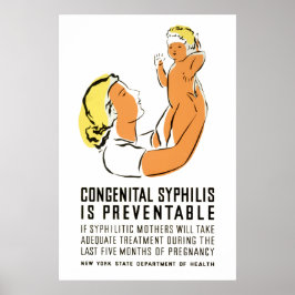 Poster Sífilis congênita é prevenível