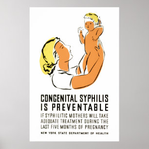 Poster Sífilis congênita é prevenível