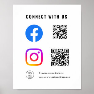 Poster Siga o código QR do logotipo aqui Conecte-se Conos