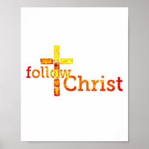 Poster Siga o Cristo Jesus O Messias Matthew 4 19 Luke
