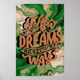 Poster Siga os seus sonhos: Ame-se: