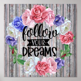 Poster Siga seus sonhos