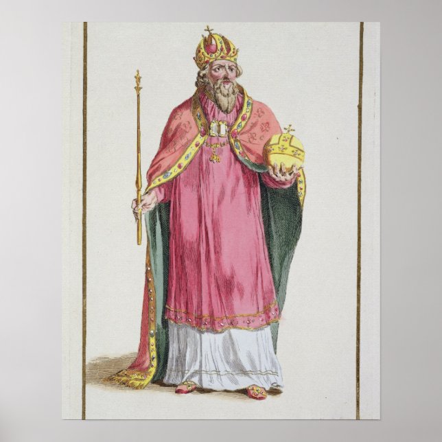 Poster Sigismund (1368-1437) Santo Imperador Romano (1433 (Frente)