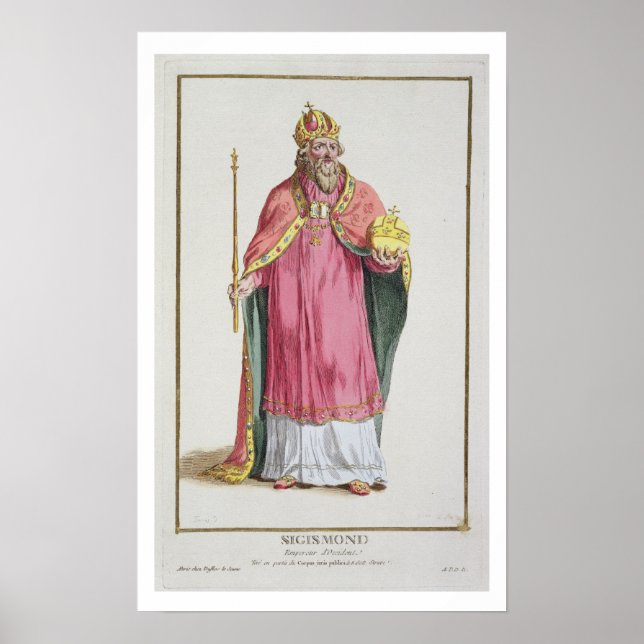 Póster Sigismund (1368-1437) Santo Imperador Romano (1433 (Frente)