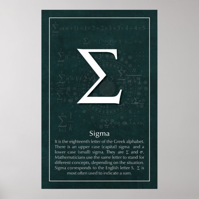 Póster Sigma (Frente)