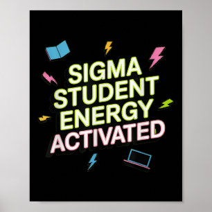 Poster Sigma Energia Estudantil Ativada, De Volta à Escol