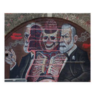 Póster Sigmund Freud Street Art