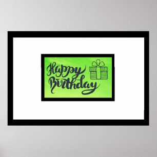 Poster Sign this Birthday Poster,  Autograph Keepsake