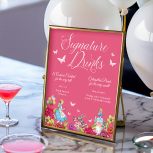 Poster Signature Bebe Vintage Alice No País das Maravilha