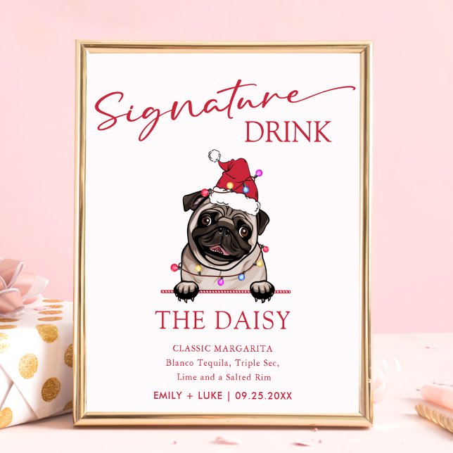 Poster Signature Drink Signature British Bull Dog (Criador carregado)