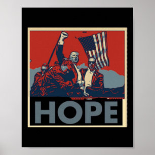 Poster Significa Esperança Para A América. Nós Faremos O 