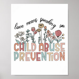 Poster Significa Falar Contra a Prevenção do Abuso Infant
