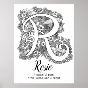 Póster Significado conhecido de Rosie da arte do