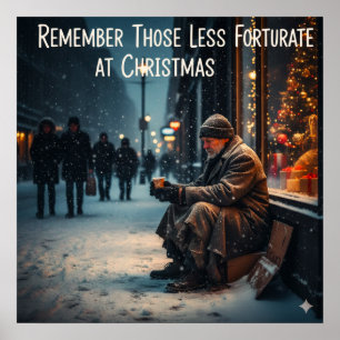 POSTER SIGNIFICADO DO NATAL IMAGEM LEMBRE-SE DOS POBRES