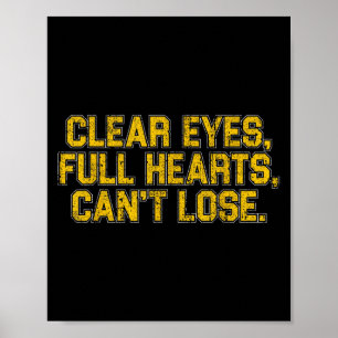 Poster Significado Vintage Olhos Claros Corações Cheios N