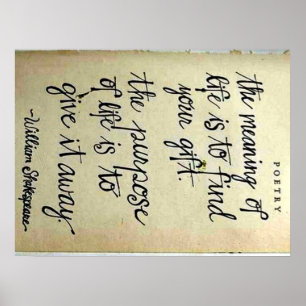 Poster Significado vs. Propósito da Vida