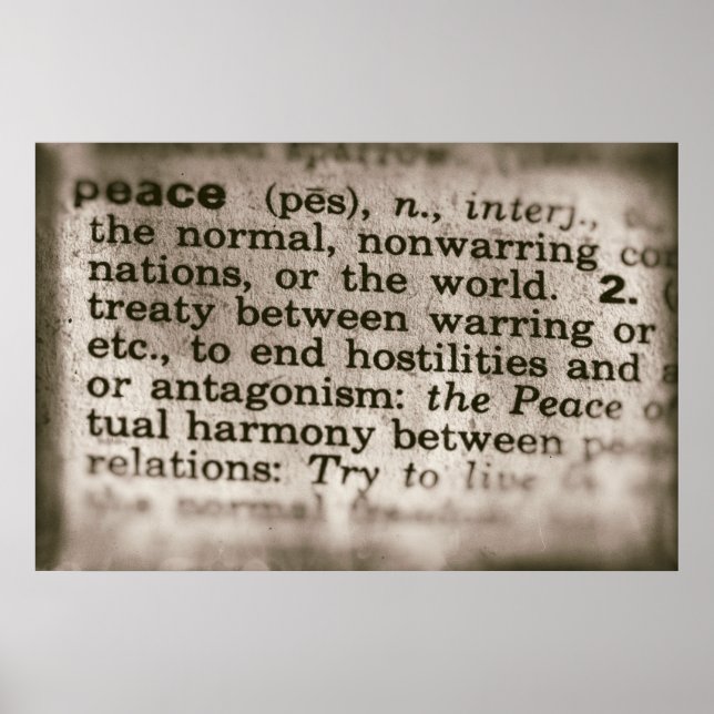 Poster Significados Esquecidos - Paz (Frente)
