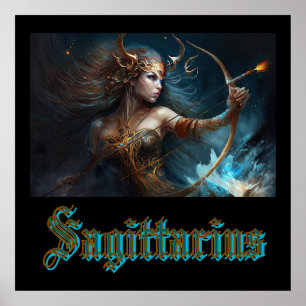 Poster Signo Zodíaco de Sagitário