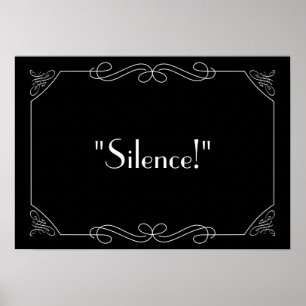 Póster Silence!