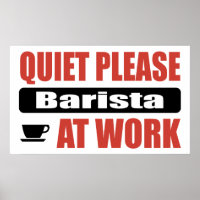 Silêncio, Barista, No Trabalho