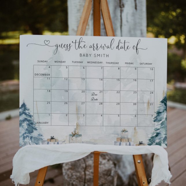 Poster Silêncio de gênero florestal de inverno Adivinha a (Criador carregado)