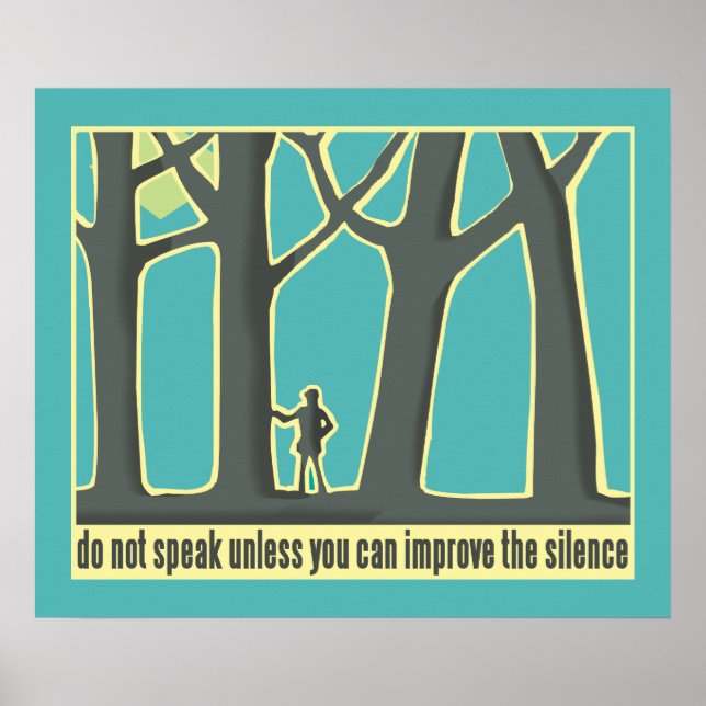 Poster Silêncio em Floresta (Frente)
